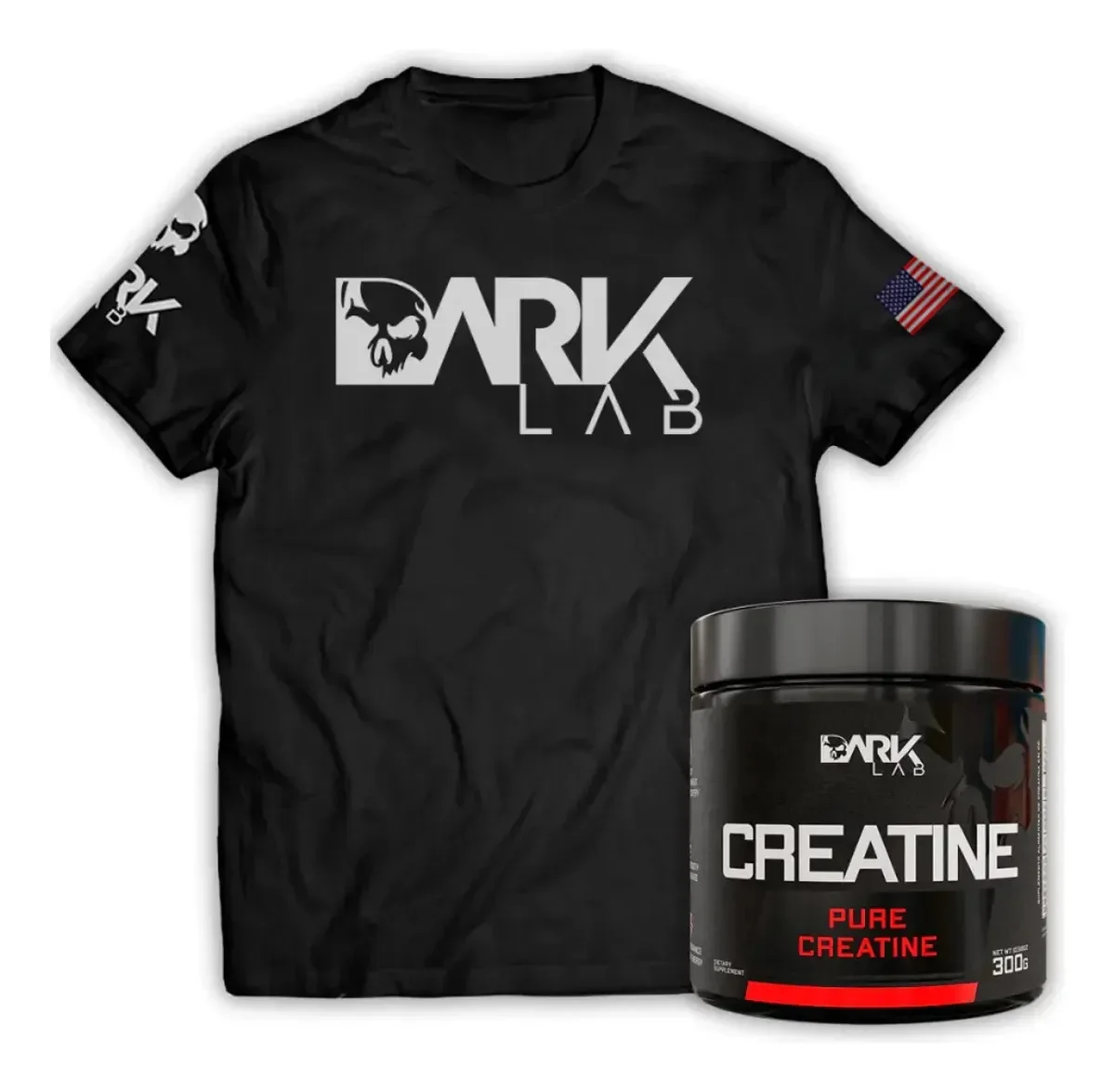 Creatina Pura 300g + Camiseta Dark Lab Sabor G