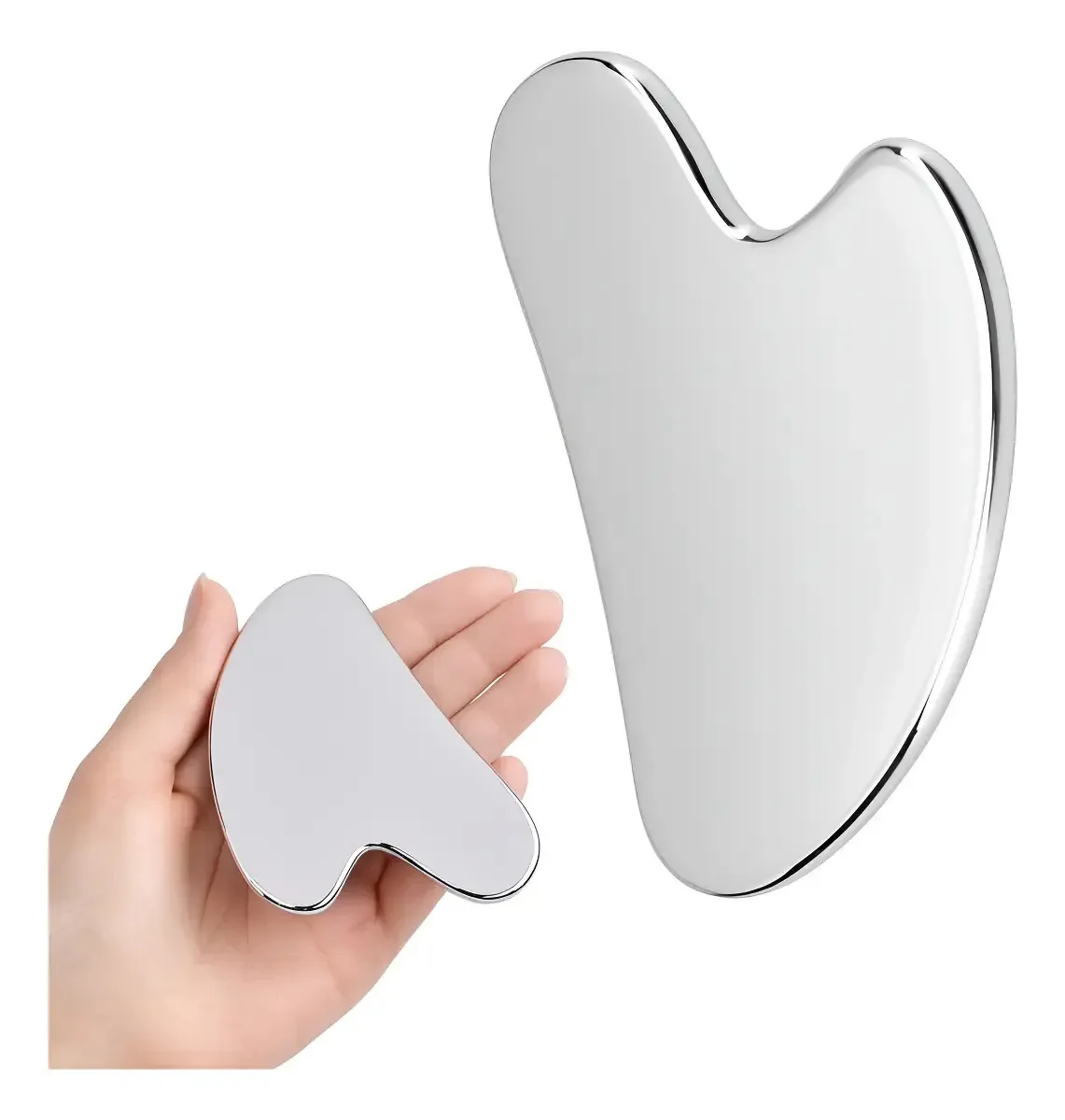 Gua Sha Inox Anti Idade Skincare Drenagem Facial E Muscular