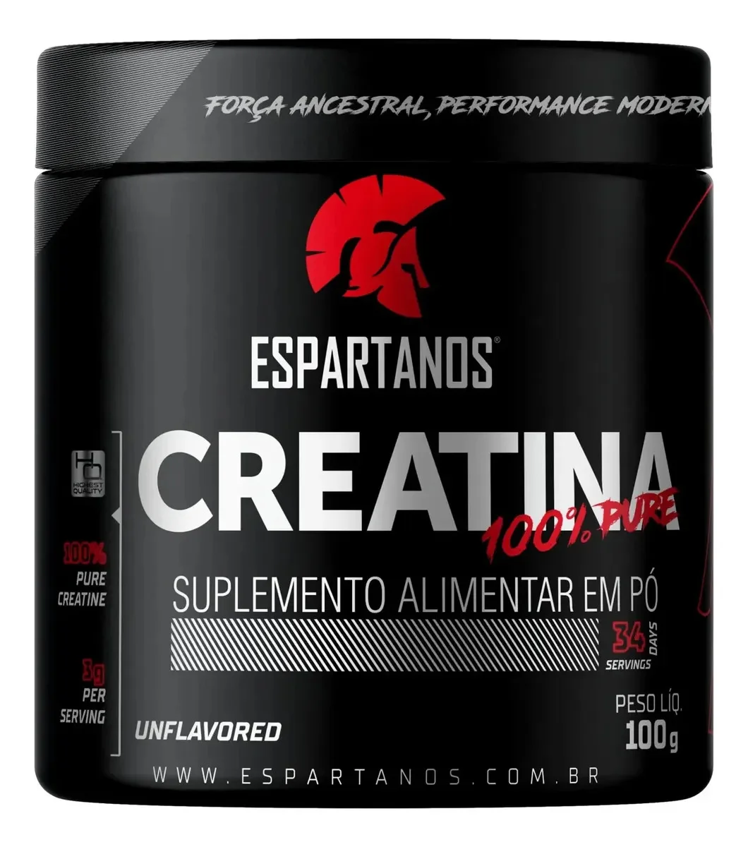Creatina 100% Pure 100g - Espartanos Sabor Sem sabor
